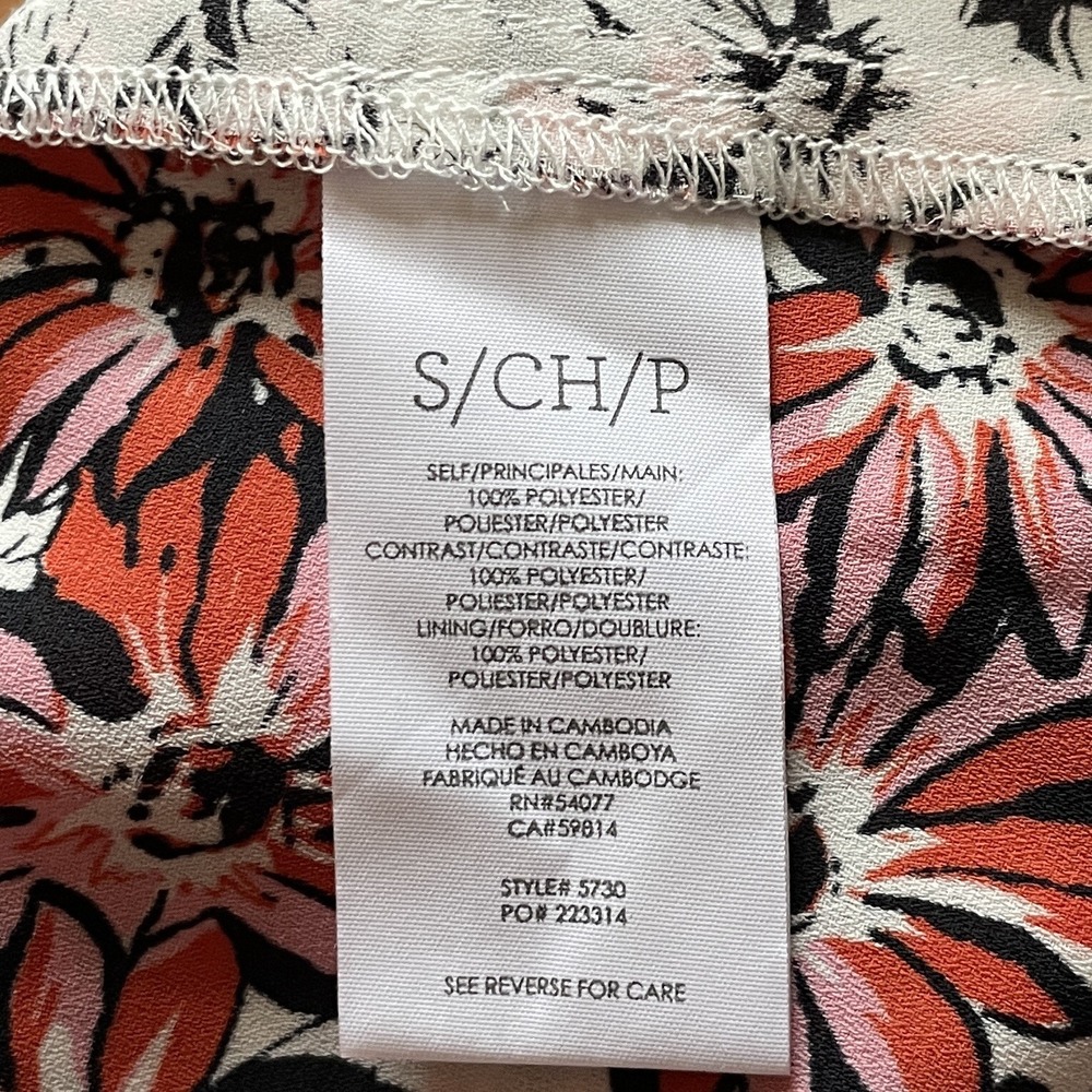 CABI Seraphina Top sz S Chiffon Faux Wrap Floral Cottagecore Bohemian NWOT - Picture 7 of 8